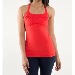 Lululemon Scoop Me Up Tank II Love Red Yoga Top Size 6